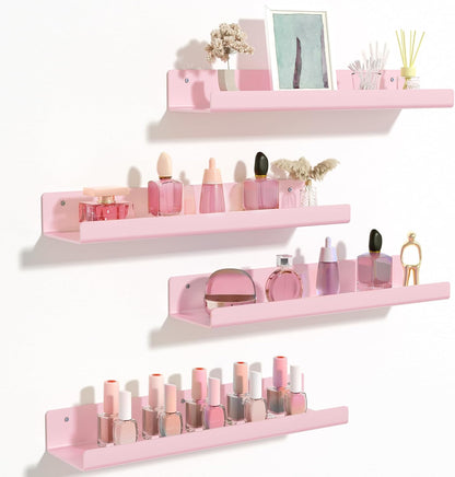 upsimples Acrylic Shelves for Wall Decor, 15" Display Shelf Perfume Organizer for Bathroom