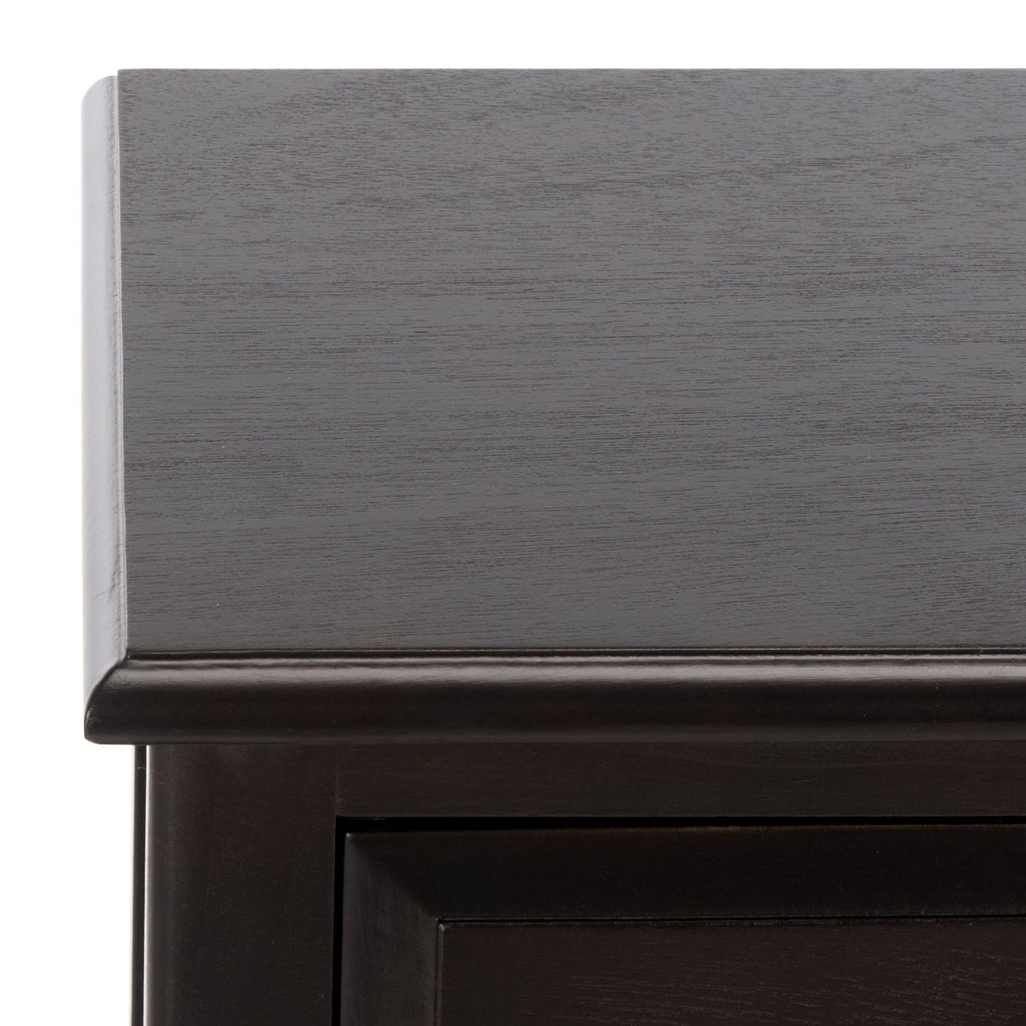 SAFAVIEH Furniture - Michaela 1-Drawer Storage Unit - Black - Solid Wood - Farmhouse Basket Tower