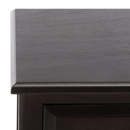 SAFAVIEH Furniture - Michaela 1-Drawer Storage Unit - Black - Solid Wood - Farmhouse Basket Tower