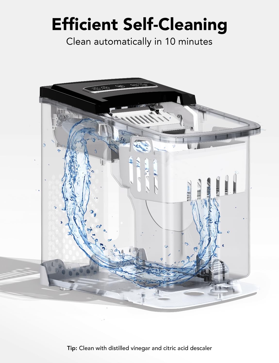 GoveeLife Smart Countertop Ice Makers, Portable Ice Maker Machine with Self-Cleaning, 6 Mins 9