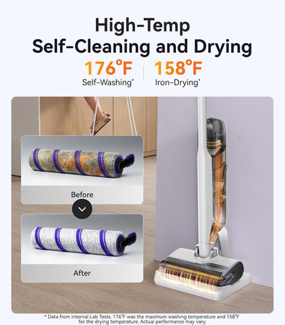 NARWAL S30 Wet Dry Vacuum Cleaner with 20000Pa Suction, 176°F Self-Cleaning, Heated Drying