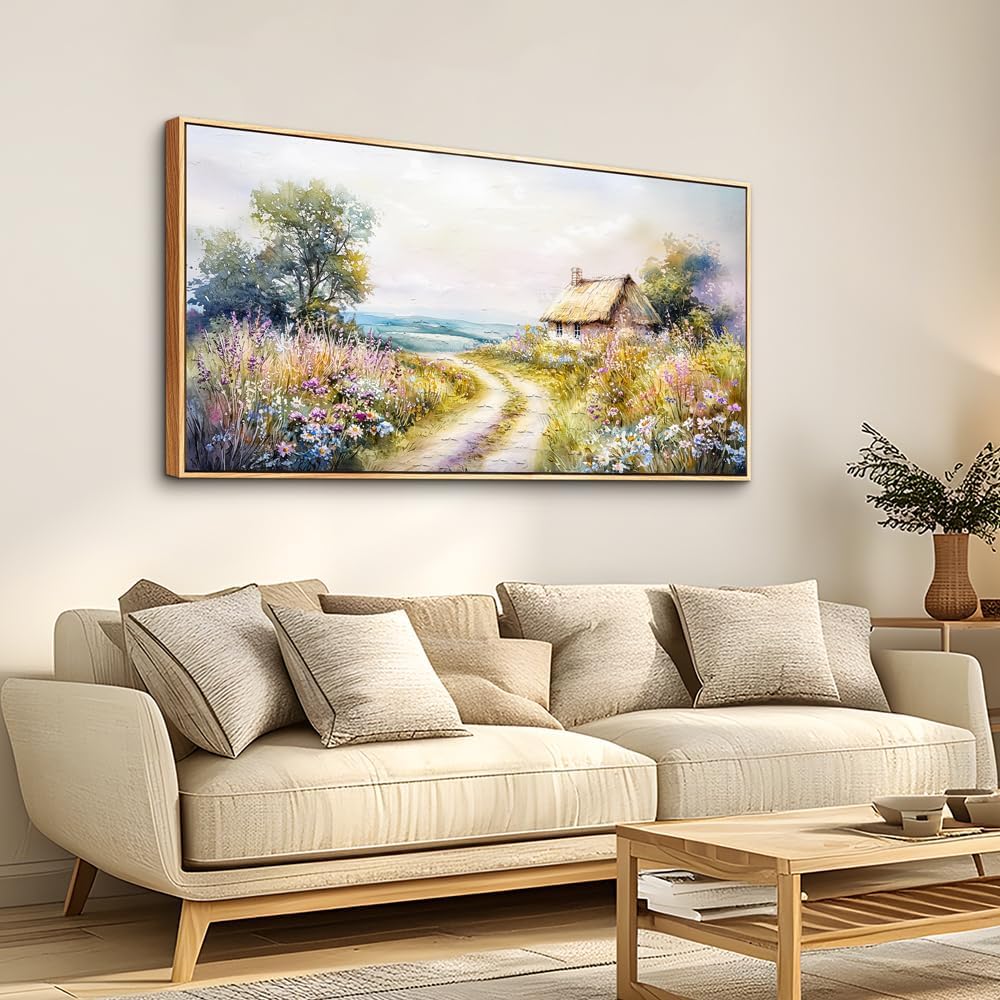 ZUITINGHUA Large Wood Framed Wall Decor For Living Room Canvas Wall Art For Office Modern Wall