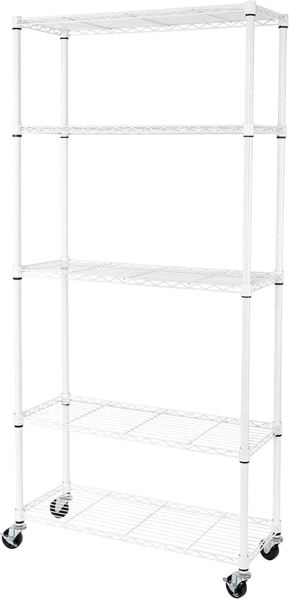 Seville Classics UltraDurable Heavy Duty NSF Solid Steel Wire Rack Storage Unit, Organizer for