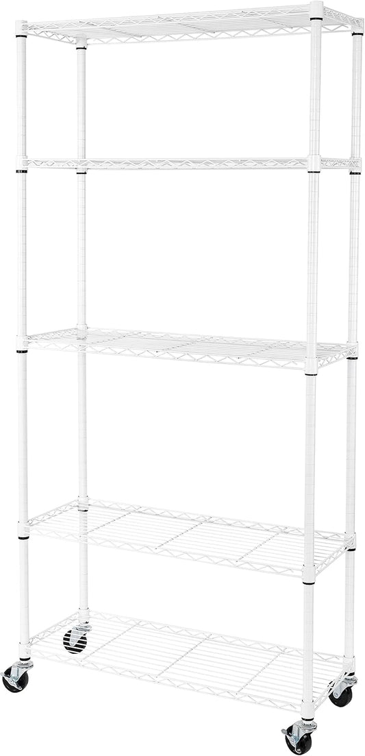 Seville Classics UltraDurable Heavy Duty NSF Solid Steel Wire Rack Storage Unit, Organizer for
