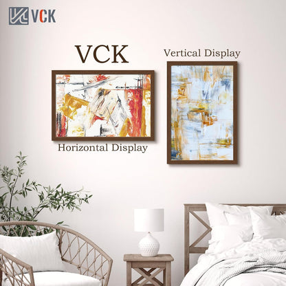 VCK 20x30 Brown Poster Frame 3 Pack, Wood Picture Frame with Exclusive Wood Grain, Wall Mounting