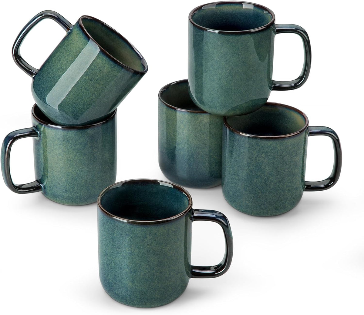vancasso STARRY Coffee Mugs Set, 12 oz Ceramic Coffee Cups for Latte Hot Tea Cappuccino Cocoa Milk