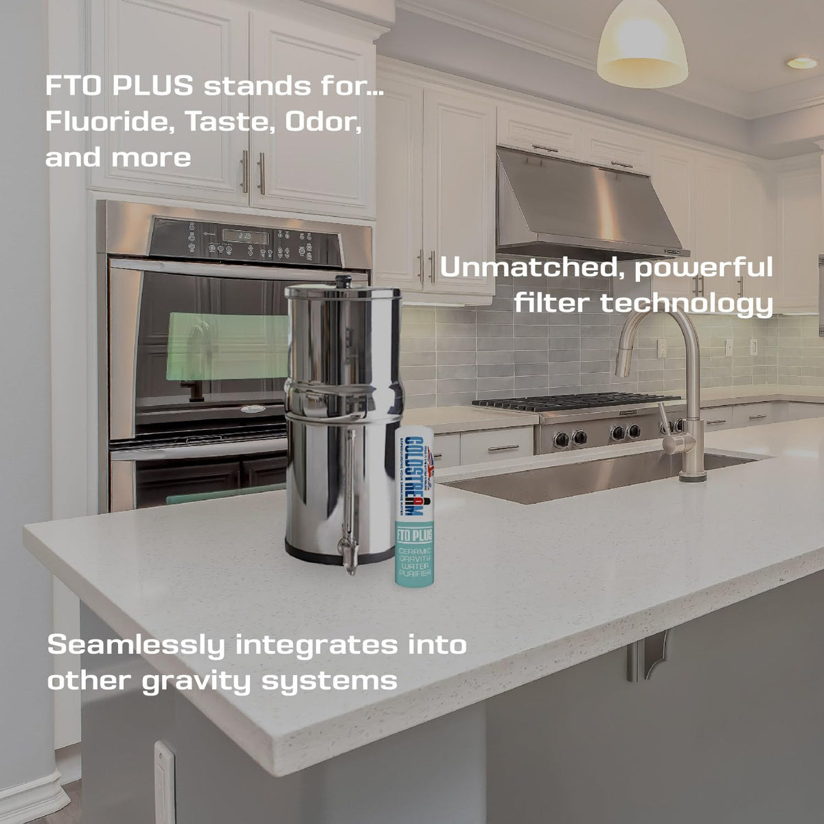 Coldstream FTO Plus Water Filter Cartridge (2 Pack) - Dependable for Easy Installation as a Berkey