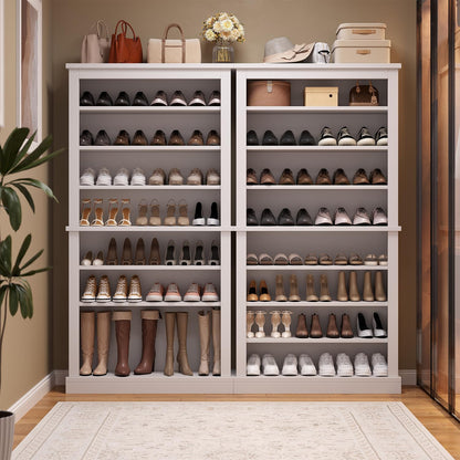 knoworld Freestanding Shoe Cabinet, Holds 40-45 Pairs, 71 Inch Tall 9-Tier Shoe Rack with