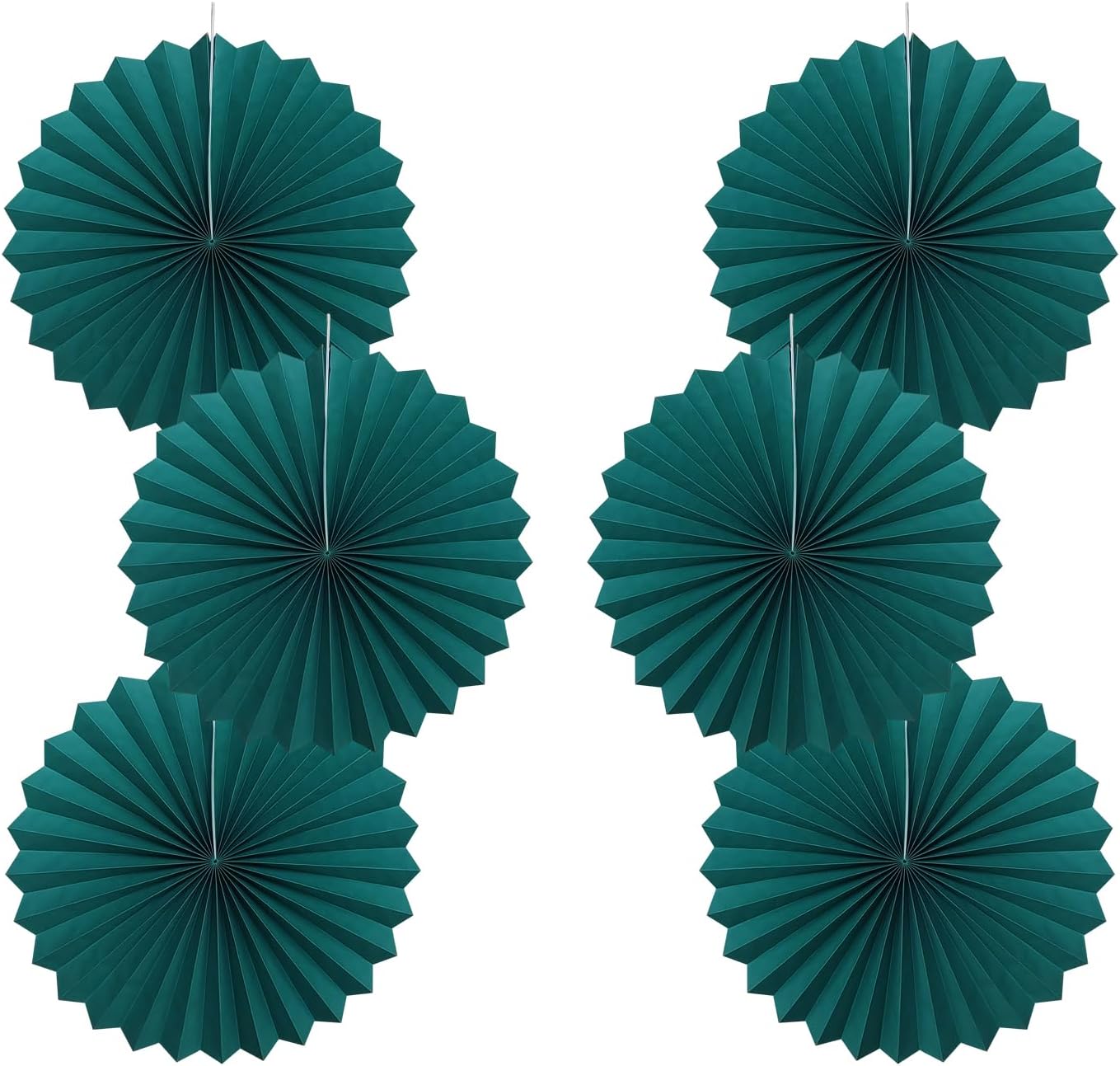 Green Birthday Decorations,DIY Green Paper Fans Hanging Decoration ,Party Supplies Party Fans 16in