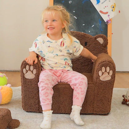 ALIMORDEN Animal Series Kid's Chair, Ultra-Soft Comfy Foam Filled Toddler Sofa Chair, Cute