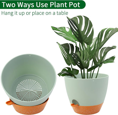 GARDIFE Large Hanging Planter, 12 inch Hanging planters for Indoor. Outdoor Plants, Self Watering