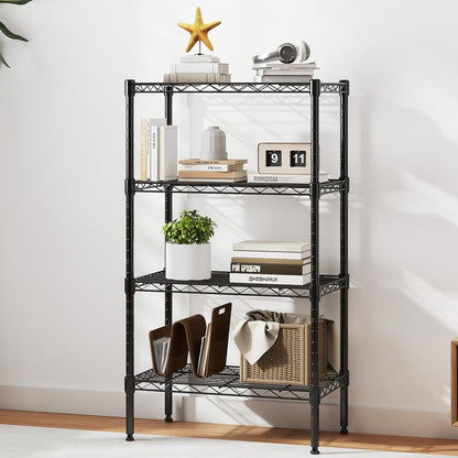 HealSmart 4-Tier Metal Wire Storage Shelves, Adjustable Standing Storage Rack Shelf, Heavy Duty