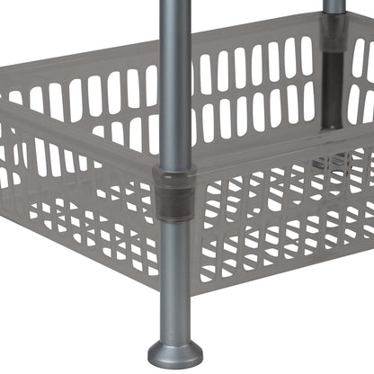 Kitchen Details 4 Tier Slim Basket Shelf Rack | Storage & Organizer | Kitchen | Bathroom | Laundry