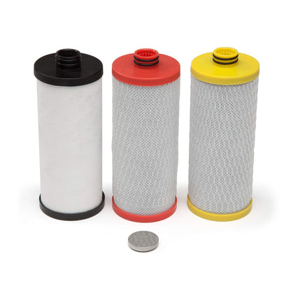 Aquasana Replacement Filter Cartridges for 3-Stage Under Sink Water Filtration System - Filters 99%