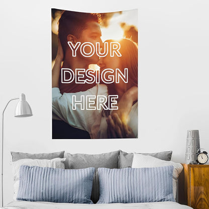 Custom Tapestry For Wall Bedroom Custom Backdrop Personalized Image Text Photo Customized Funny