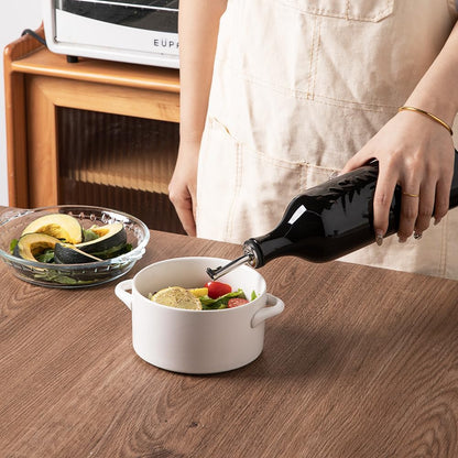 Sweejar Large Olive Oil Dispenser Bottle with Spout, 24 Oz Ceramic Oil Dispenser for Kitchen
