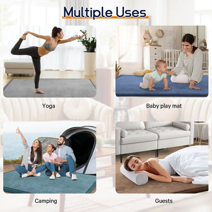 Baby Play Mat for Floor Tummy Time Mat Nursery Rug Muscle Mat Area Rug Playroom Rug Tatami Mat