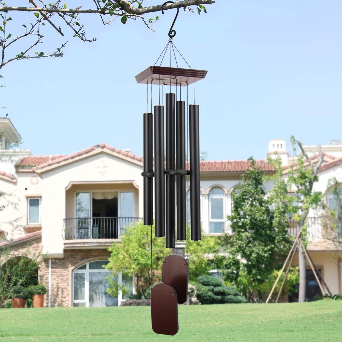 ASTARIN Large Wind Chimes Outdoor 48 Inch Sympathy Wind Chime with 5 Heavy Aluminum Tubes Tuned
