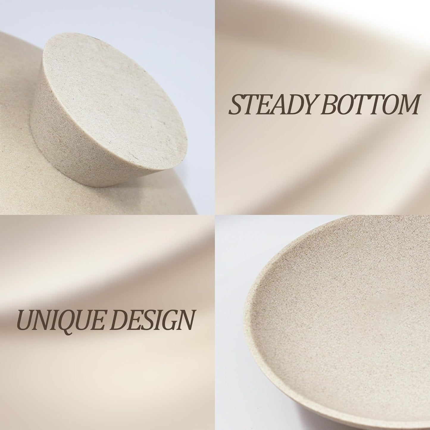 Modern Resin Pedestal Decorative Bowl, Large Fruit Bowl for Kitchen Counter, Stylish Key Bowl for