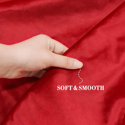 36 Inches Christmas Tree Skirt, Classical Velvet Fur Plush Red Tree Skirt, Xmas Tree Skirts for