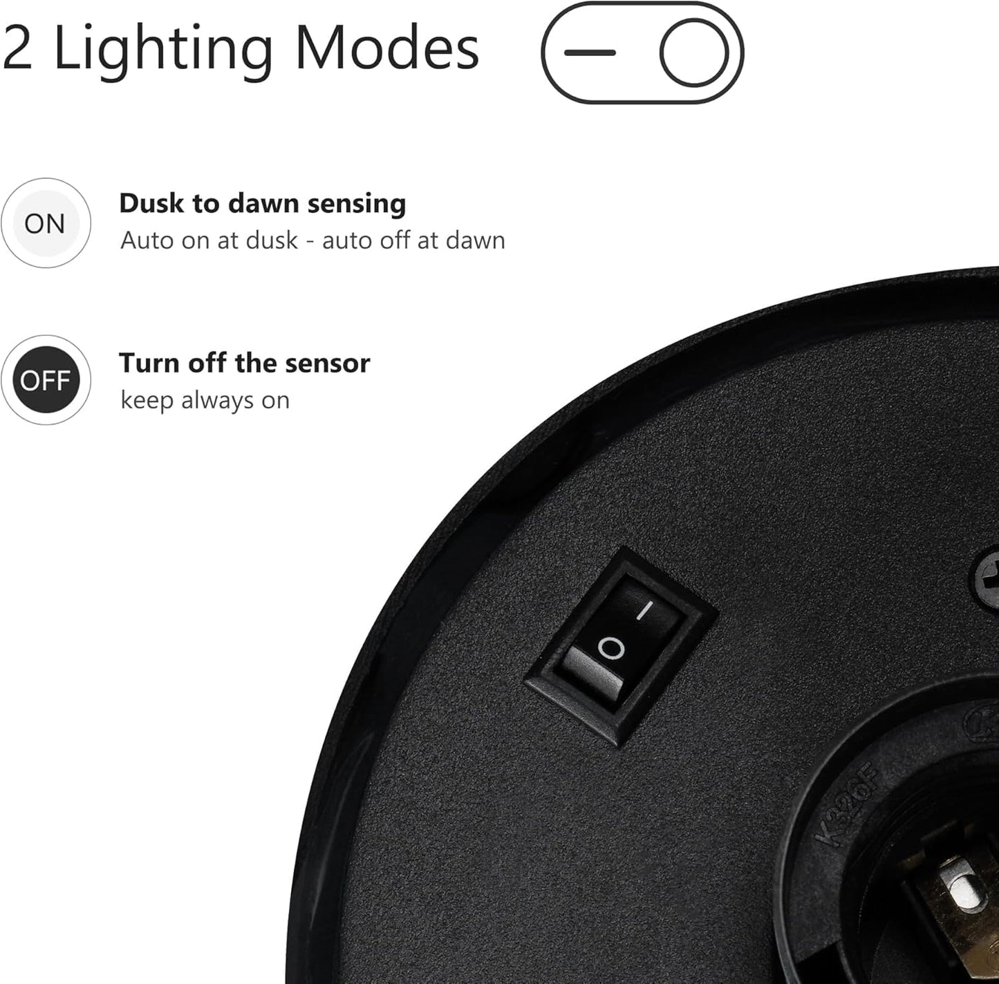 Wall Light Outdoor Lantern with Dusk to Dawn Sensor E26 Bulb (Not Include) Wall Mount Hang Lamp