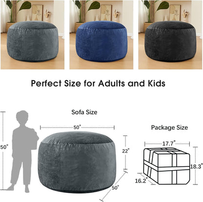 Bean Bag Chairs for Adults - Memory Foam Furniture BeanBag Chair - Kids/Teens Sofa with Soft Micro
