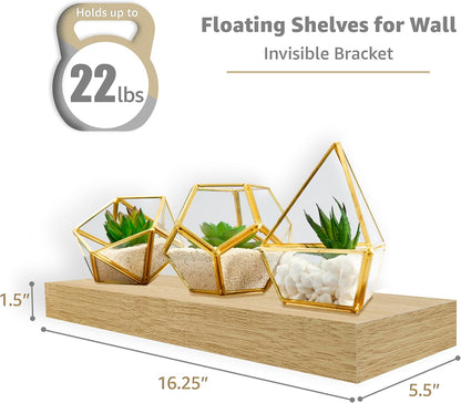 Sorbus Floating Shelves for Wall, Bathroom Shelves Wall Mounted for Kitchen, Bedroom, Living Room