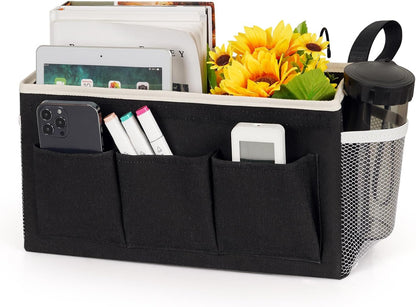 Bedside Storage Caddy/Bedside Hanging Storage Bag for Headboards Bunk Beds Dorm Rooms Book Phone
