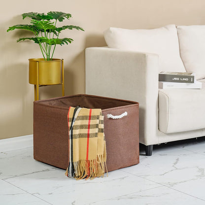TheWarmHome Organization and Storage for Organizing - Extra Jumbo 3 Pack 20.5x15.7x13.8 inch Fabric