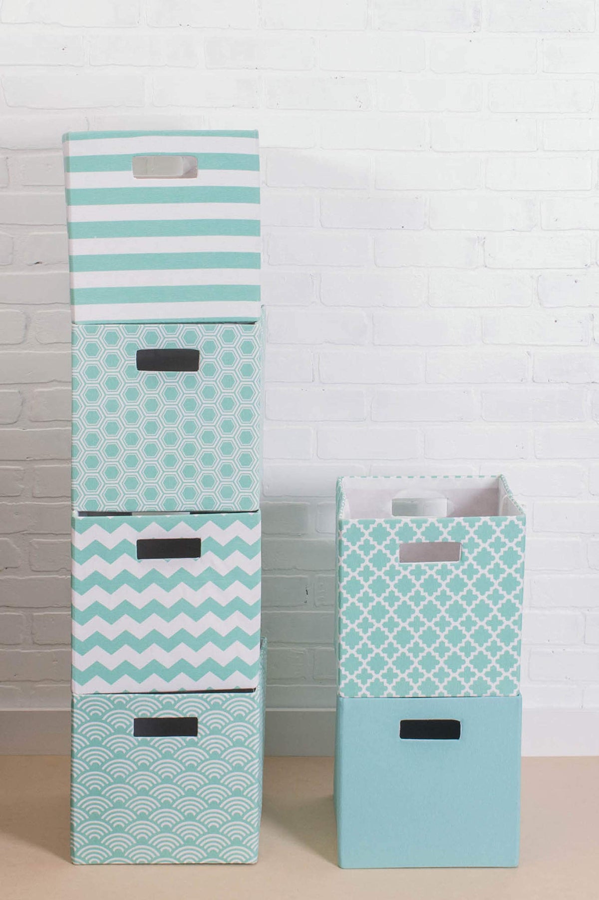 DII Fabric Storage Cube Organizer Bin 13x13x13 Foldable, Aqua