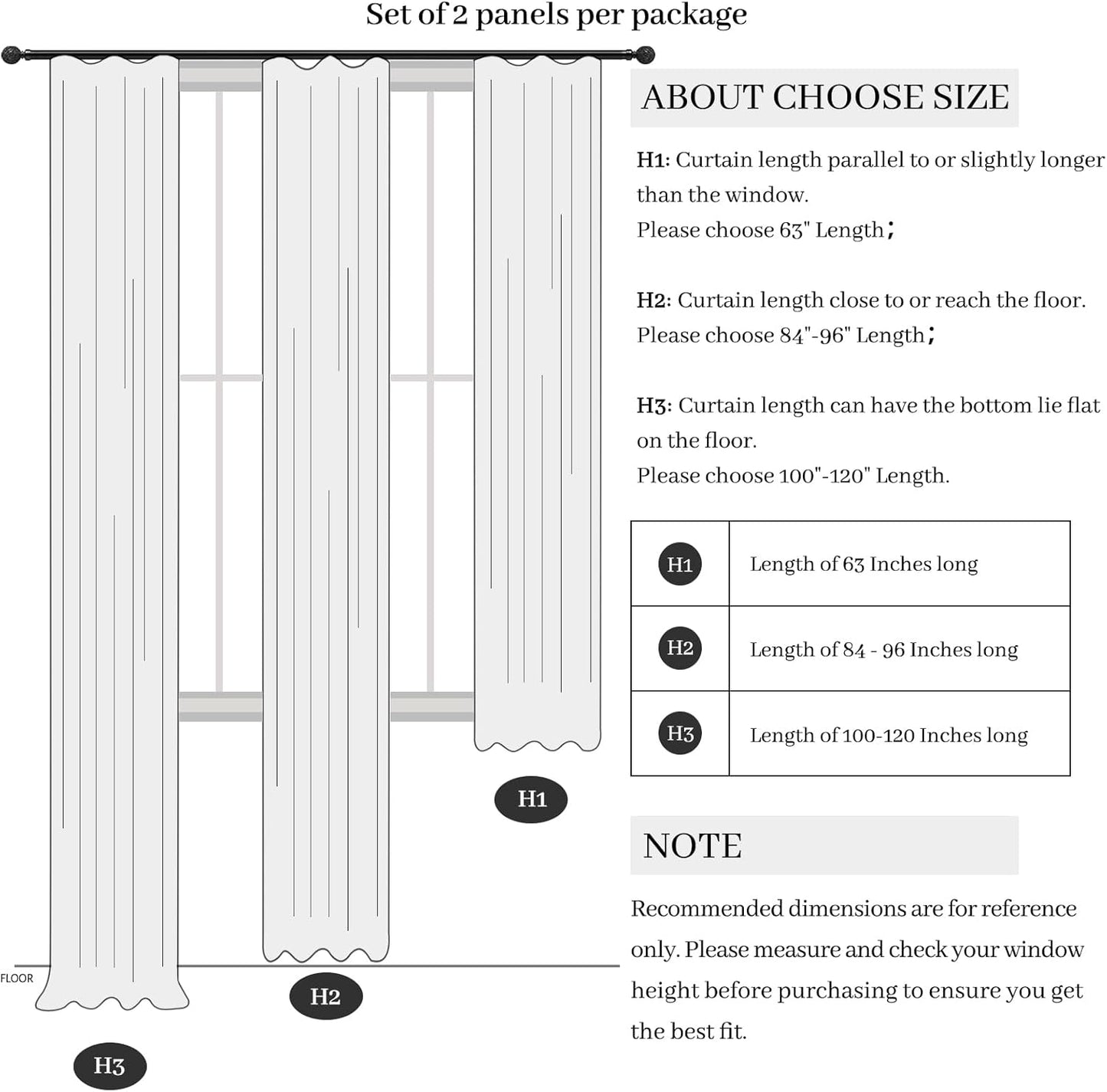 Solid White Linen Blackout Viral Curtains 96 Inches Long for Bedroom, Modern Pinch Pleated Boho