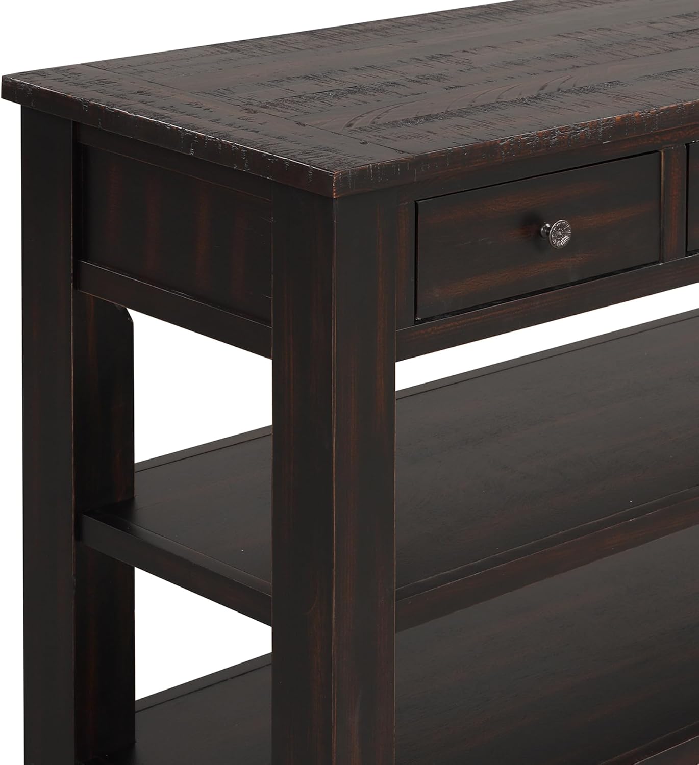 Farmhouse Wood Entryway Console Table 48-Inch Modern Sofa Entry Table with Drawers and Storage