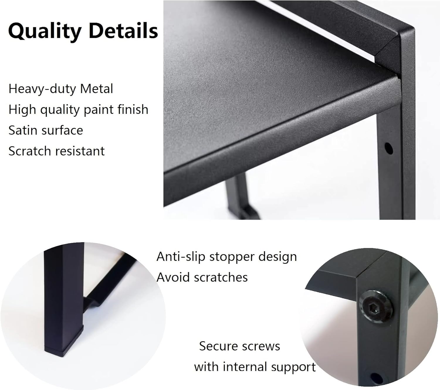 Expandable Cabinet Shelf Organizer 16-26" L Stackable Kitchen Counter Shelf Rack Sink Riser