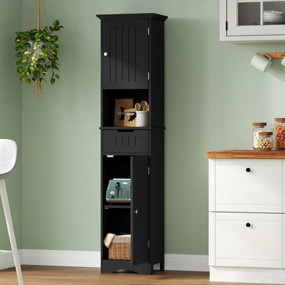 ChooChoo 67" Tall Bathroom Storage Cabinet Freestanding with Adjustable Shelves, Narrow Storage