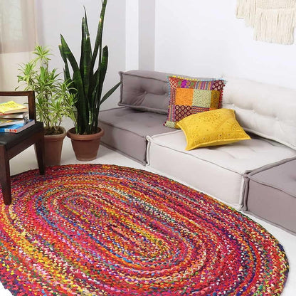 Eyes of India Embroidered Decorative Boho Throw Pillow Cover with Mirrors, Handmade Bohemian Accent