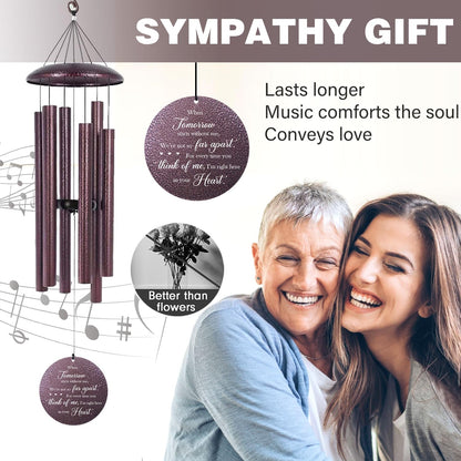 ASTARIN 36" Large Deep Tone Personalized Sympathy Wind Chimes, Memorial Wind Chime for Loss of