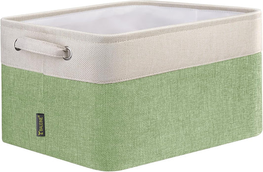 BALEINE 1 Pack Fabric Storage Bins for Shelves, Linen Storage Baskets for Organizing, Decorative