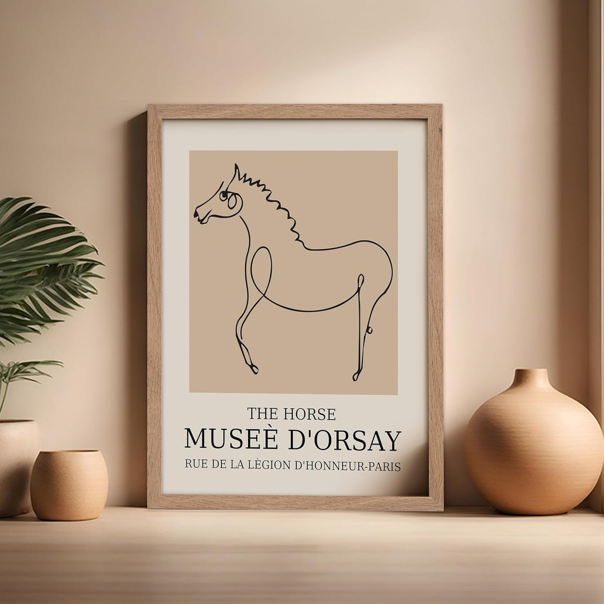 Poster Master Vintage Poster - Retro Minimalist Print - Gift for Artist, Friend - Horse, Line