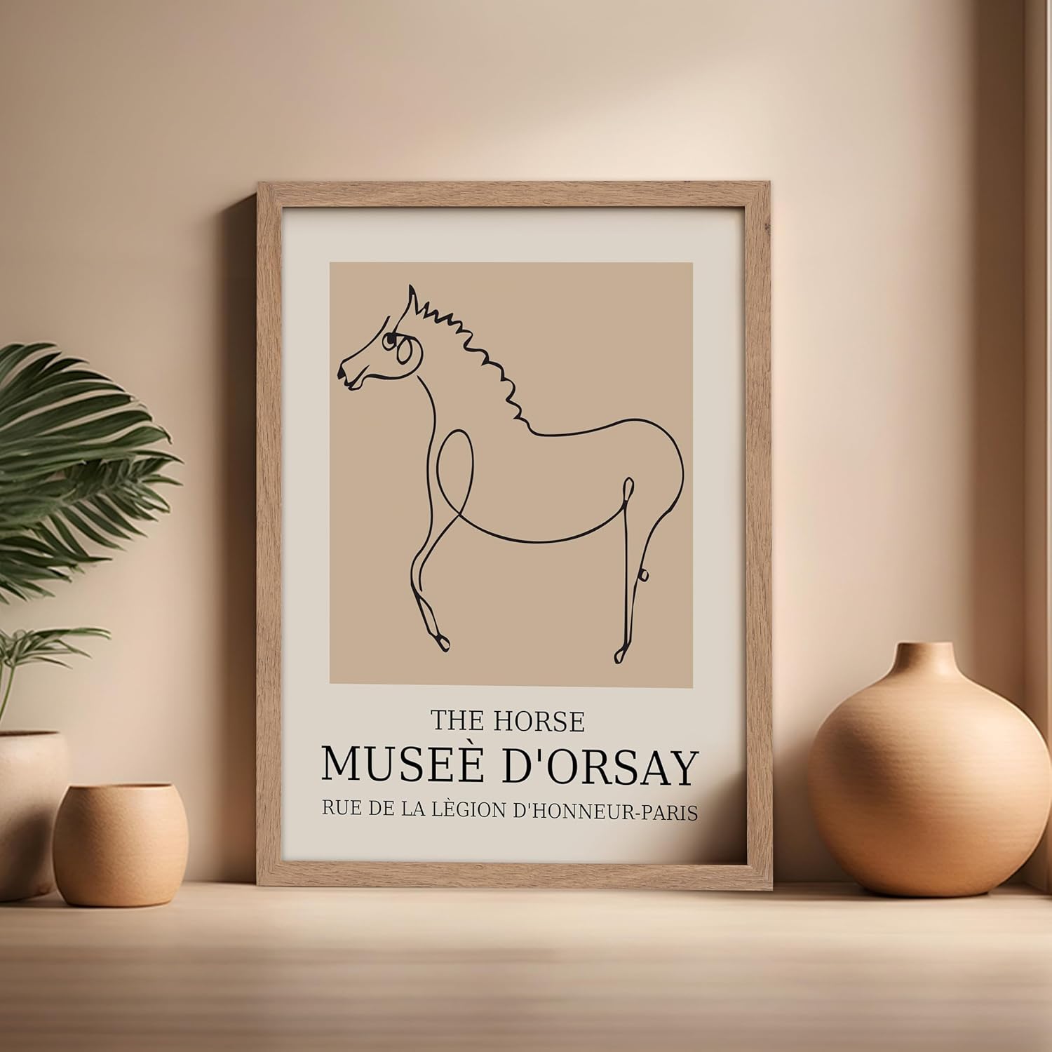 Poster Master Vintage Poster - Retro Minimalist Print - Gift for Artist, Friend - Horse, Line