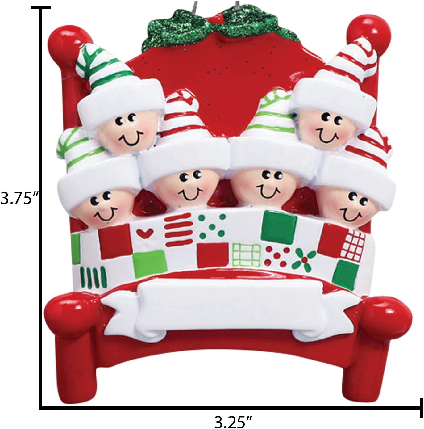 Bedtime Family of 6 Ornament 2025 Personalized Family Christmas Ornaments 2025 | Tucked in Together