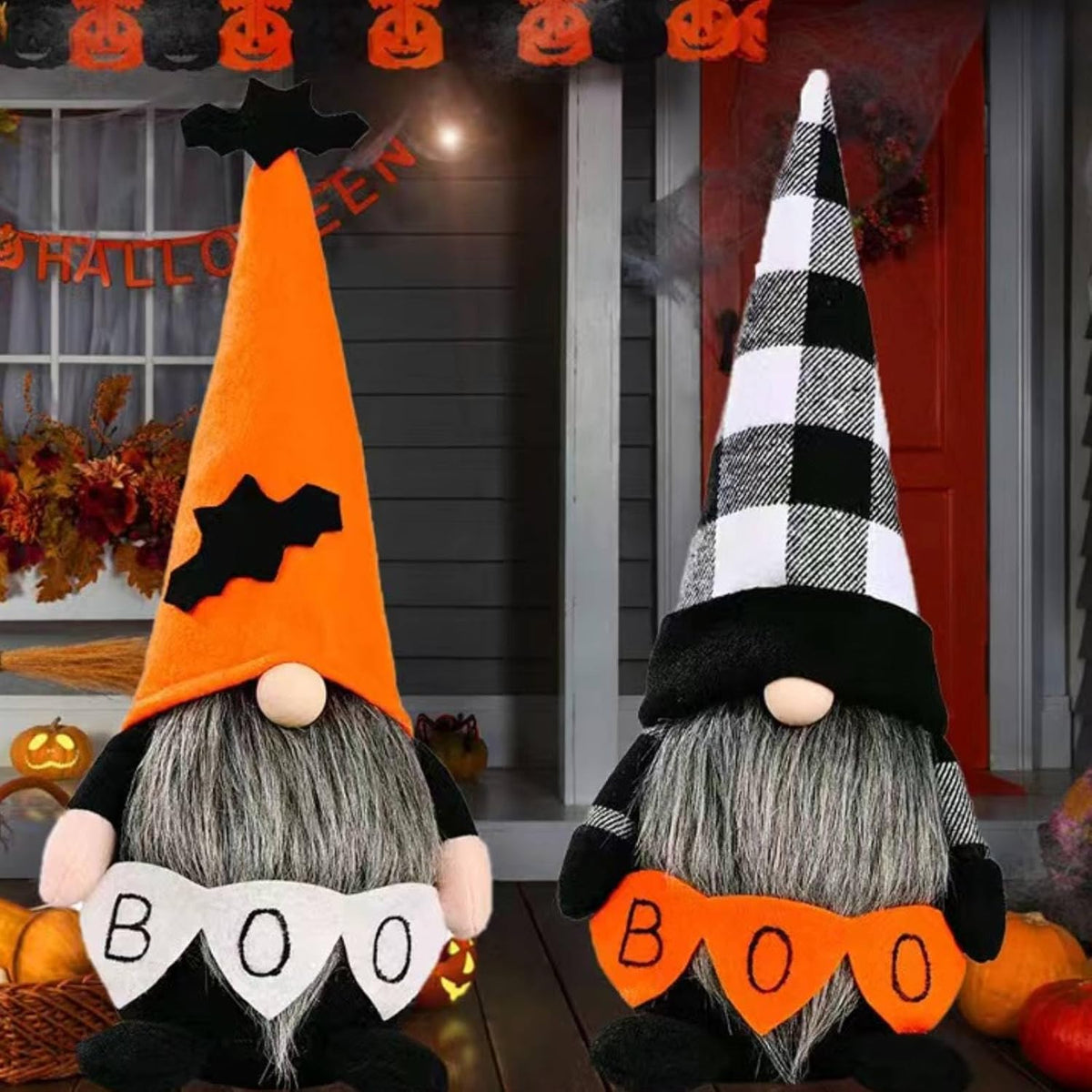 Halloween Gnomes Plush Decor,Witch Scandinavian Tomte Nisse Gnome Swedish Table Decorations