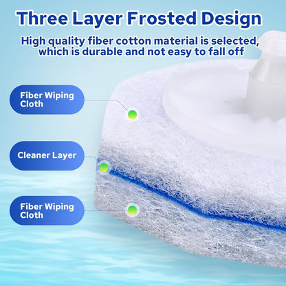 Cecailin® 60pcs Disposable Toilet Brush. Bathroom Cleaning. Disposable Bowl Cleaners Compatible