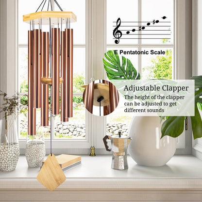 Wind Chimes Outdoor, Deep Tone Memorial Wind Chimes with Hook, Gifts for Mother's