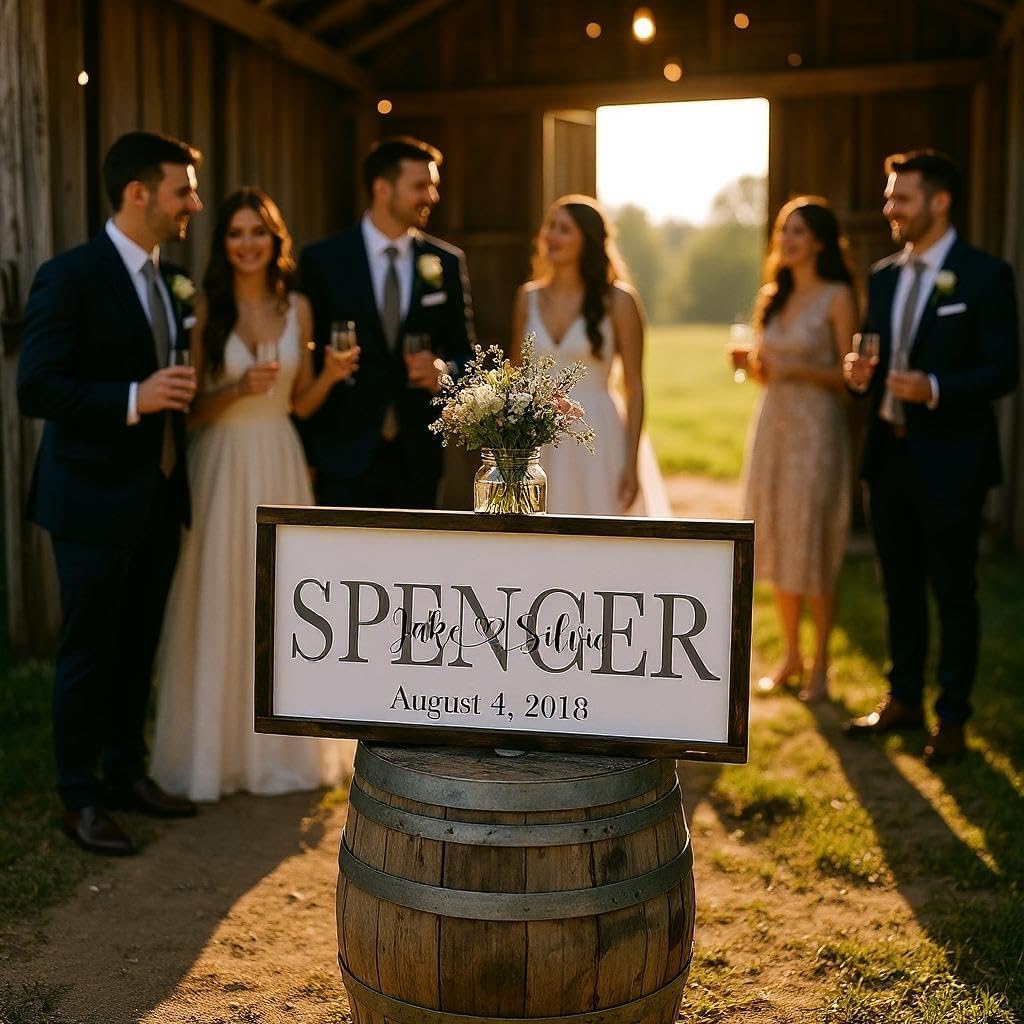 personalized wedding sign custom wedding sign marriage ceremony decorations Newlywed gifts