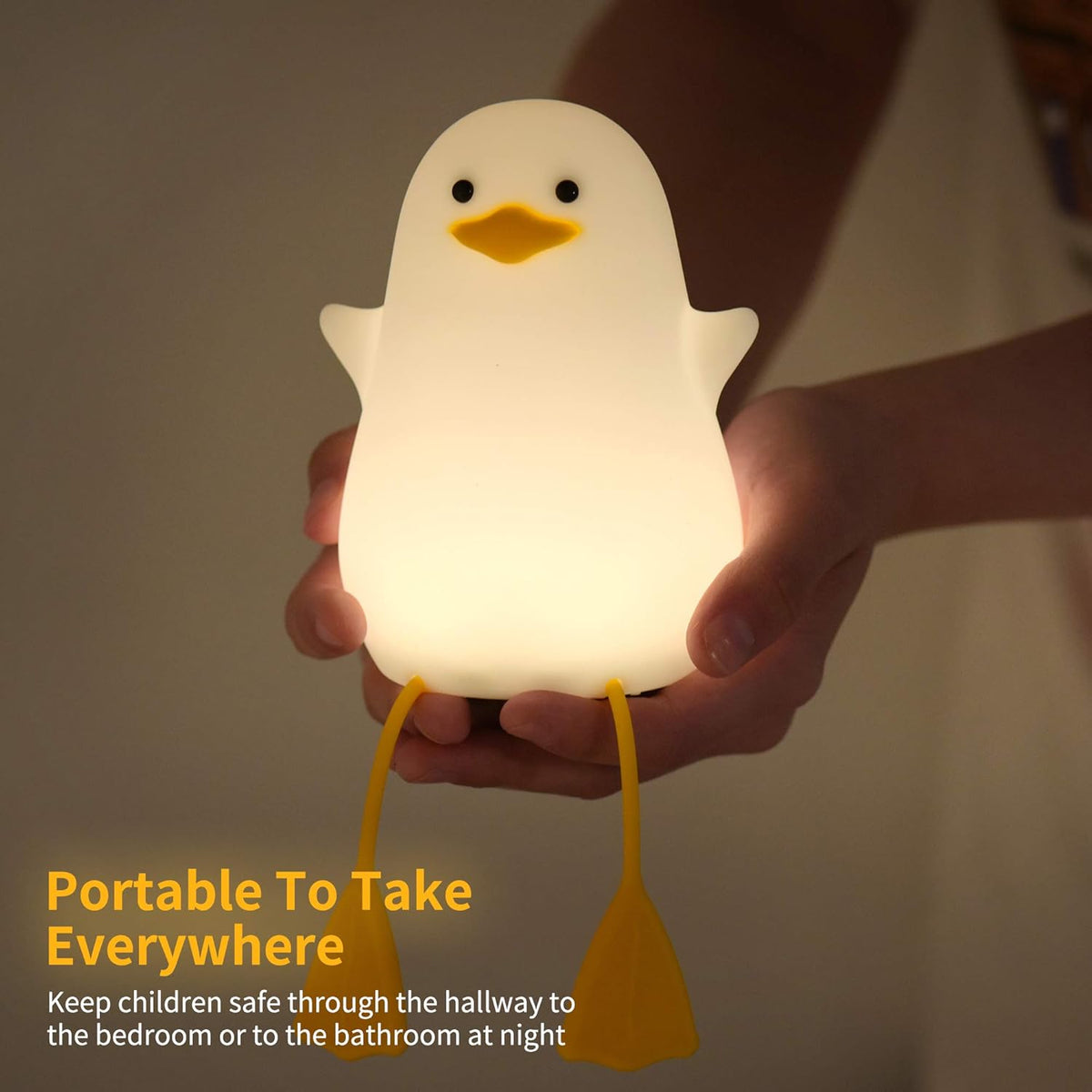 YuanDian Cute Duck Night Light, Gifts for Women Teen Girls Baby,Night Lights for Kids Bedroom
