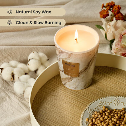 M&SENSE NoirAir Scented Candles for Home, Lead-Free Wick Highly Scented Jar Candles, 14.1 Oz 80