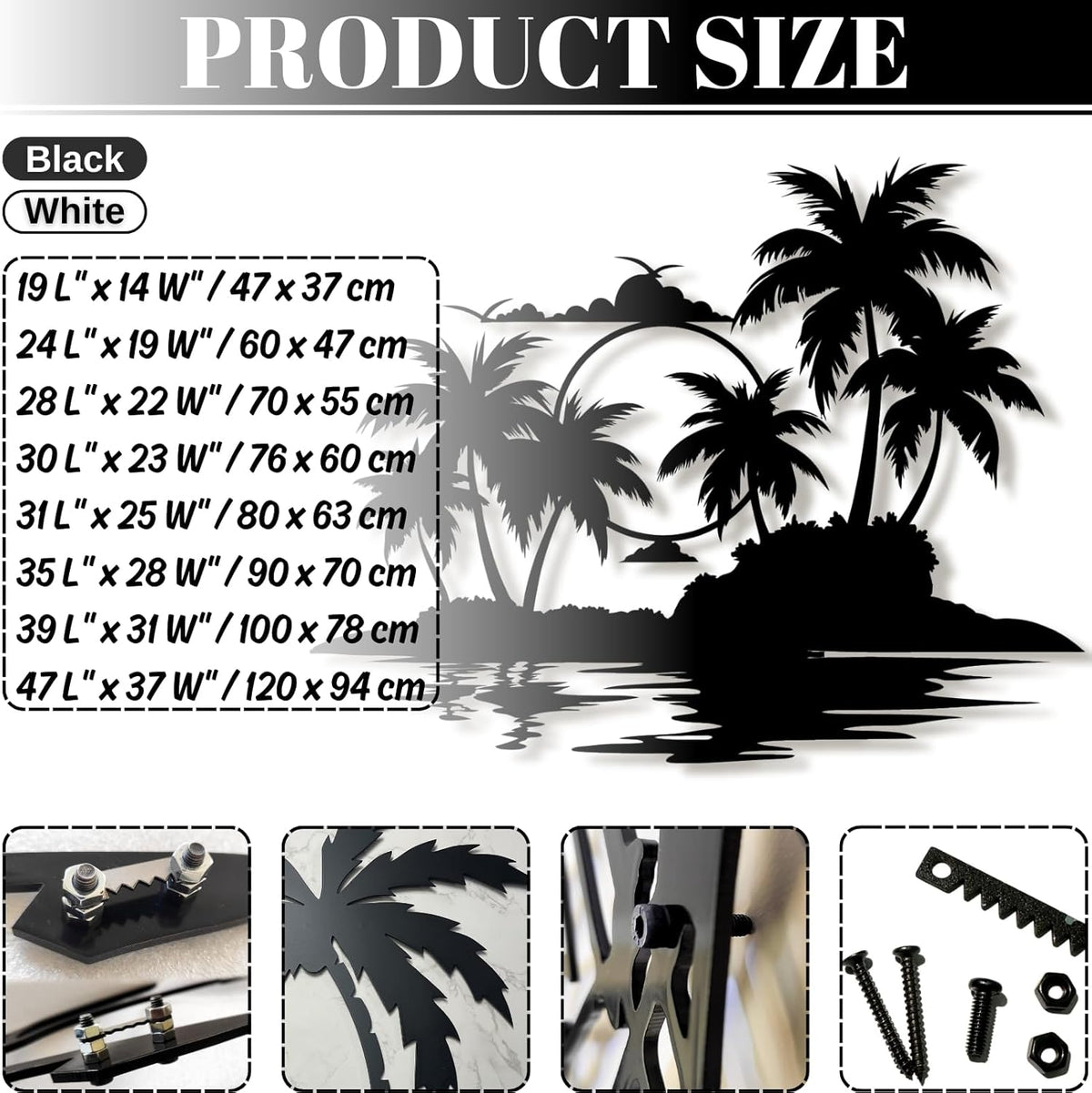 Palm Tree Metal Wall Decor,Palm Tree Metal Wall Art,Metal Palm Tree,Metal Palm Tree Wall