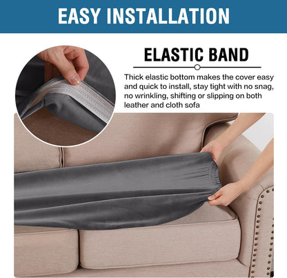 H.VERSAILTEX Velvet Stretch Individual Loveseat Couch Cover Plush Slipcover for Sofa Furniture