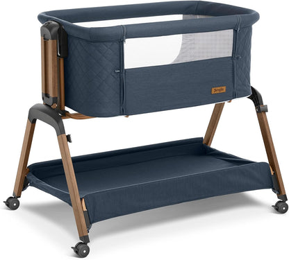 3 in 1 Baby Bassinet, Rocking Bassinets with Comfy Mattress and Wheels, Adjustable Height Bassinet