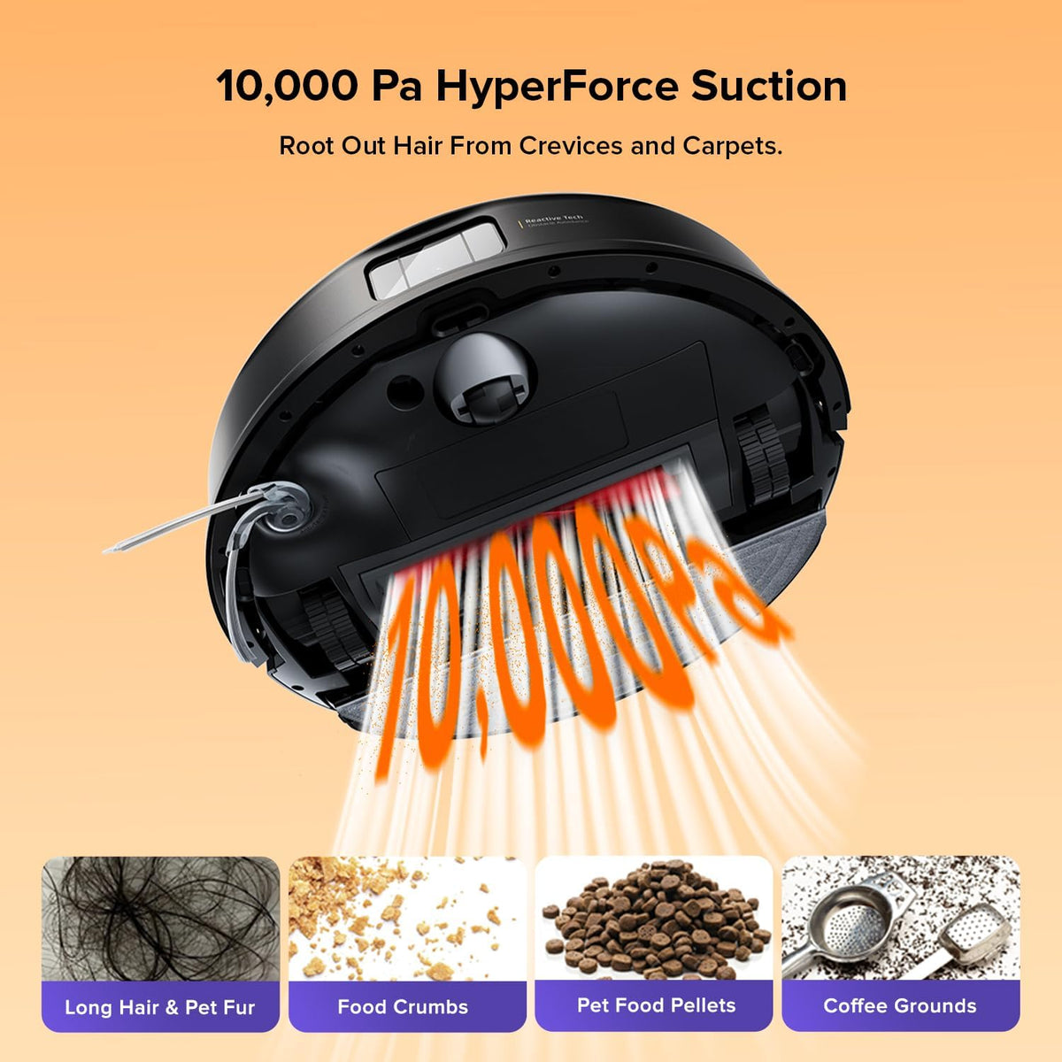 roborock Q10 S5+ Robot Vacuum and Mop with Self-Emptying, 10,000Pa Suction, Upgraded from Q8 max+